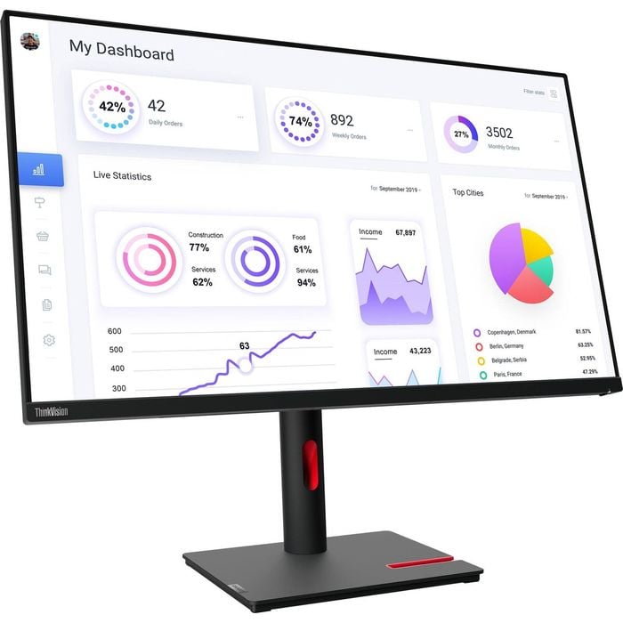 Lenovo Thinkvision T32p-30 32" 4k Uhd Led Monitor