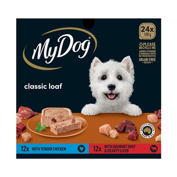 My Dog 100g x 24 Chicken & Beef Liver Flavours Wet Dog Food