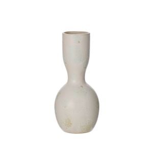 Amalfi Pia Reactive Glaze Vase Cream14x14x30.5cm