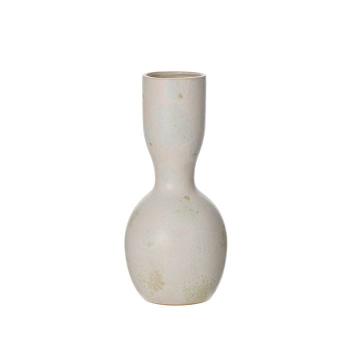 Amalfi Pia Reactive Glaze Vase Cream14x14x30.5cm
