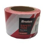 Brutus 75mm x 100m Red And White Safety Tape