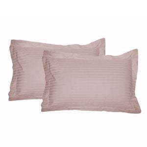 Accessorize 325TC Pair of Tailored Standard Pillowcases 48 cm x 73 cm Blush