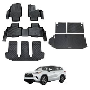 AUSGO Floor Mats & Boot Liner Set for Toyota Kluger 2021-Onwards Car Floor Liners Cargo Mat