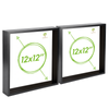 Nicola Spring 2 Piece Box Photo Frame Set - 12 X 12 Square Acrylic Frame