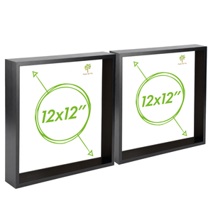 Nicola Spring 2 Piece Box Photo Frame Set - 12 X 12 Square Acrylic Frame