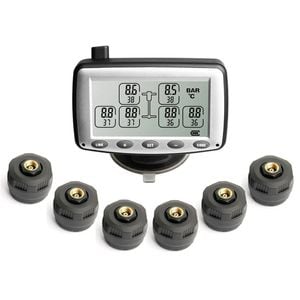 Caravan Trailer Tpms With High-pressure Anti-theft External Cap 6x Sensors
