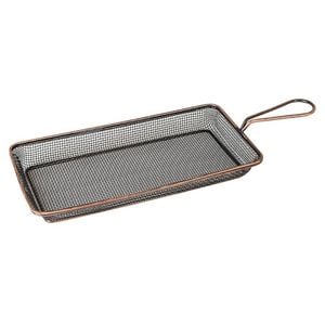 Moda Brooklyn Food Baskets Rectangular Antique Copper 260mm 6 Pack Serving Kitchenware