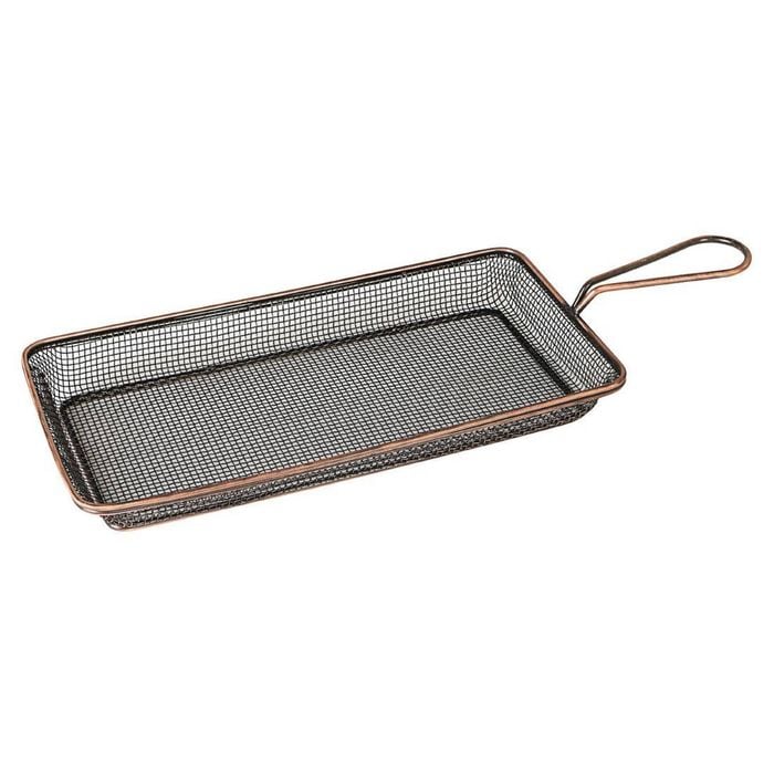 Moda Brooklyn Food Baskets Rectangular Antique Copper 260mm 6 Pack Serving Kitchenware