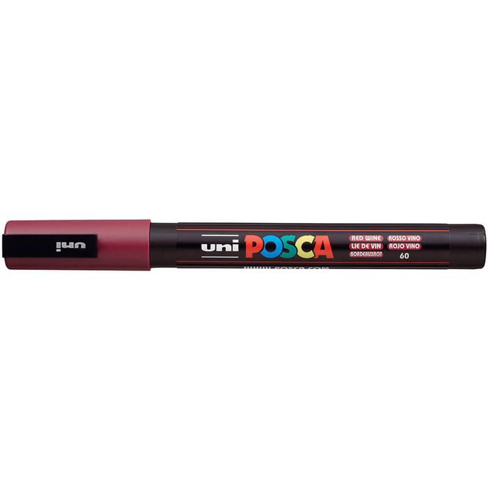 Uni Posca PC-3M Bullet Tip Paint Marker (Red Wine)