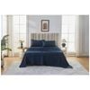 Grosvenor House 500tc Egyptian Cotton Sheet Set W/ Pillowcase Single Navy Blue
