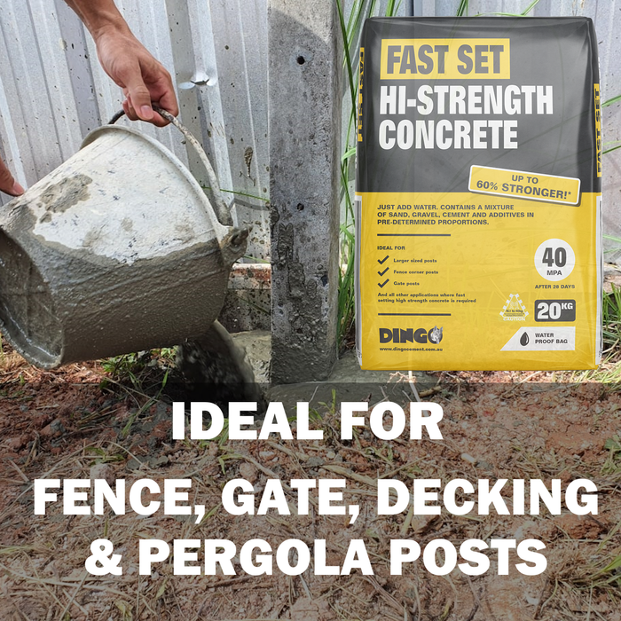 Dingo 20kg Fast Set Hi Strength Concrete