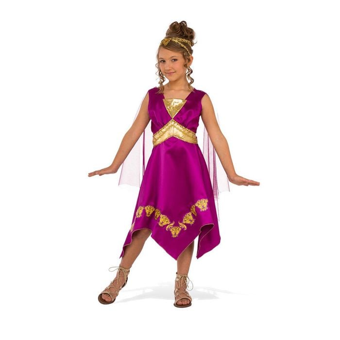 Rubies Grecian Goddess Girls/Kids Satin Dress Up Party Costume Outfit Size S