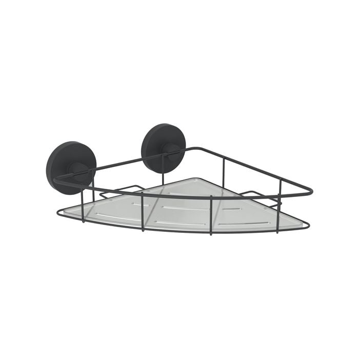 Fusion-Loc 16kg Matte Black Estate Corner Shower Caddy