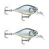 2x Rapala 3.5cm X Light Crank Mid Run Crankbait Fishing Lures - Baby Aspius