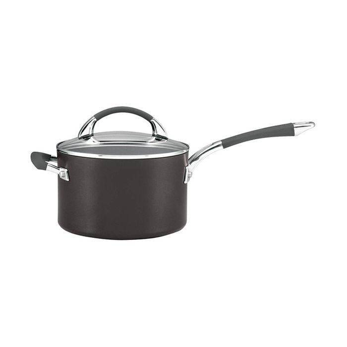 Anolon Endurance+ 20cm/3.8L Saucepan w/Lid/Handle Non-Stick Round Cookware Black