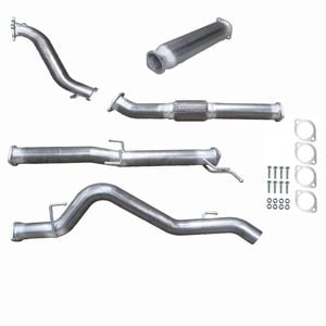 Ignite Exhausts Turbo Back For Mitsubishi Ml Triton 3.2l 3" No Cat With Hotdog Raw Aluminised Steel