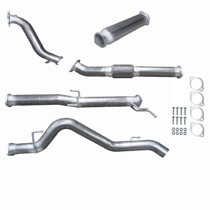 Ignite Exhausts Turbo Back For Mitsubishi Ml Triton 3.2l 3" No Cat With Hotdog Raw Aluminised Steel