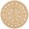 The Rug Connection Gallery Pilu Natural Jute 150x150cm - Small Round Handwoven Jute Indoor Rug