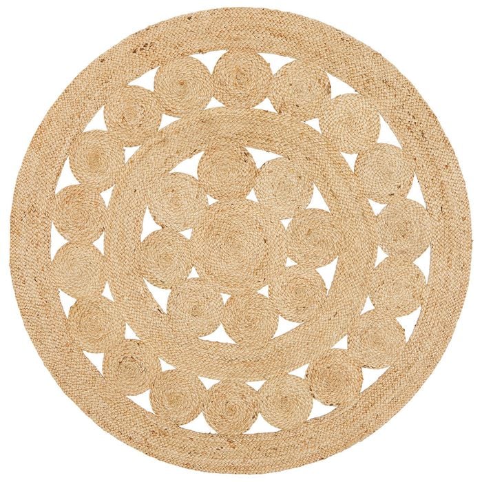 The Rug Connection Gallery Pilu Natural Jute 150x150cm - Small Round Handwoven Jute Indoor Rug