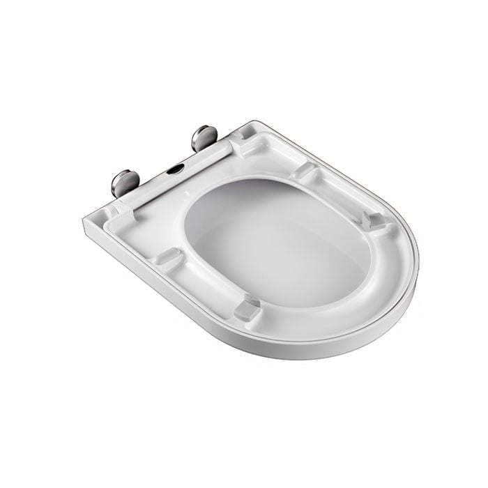 Azzurra White Universal HD Soft Close Seat with Lateral Buffers