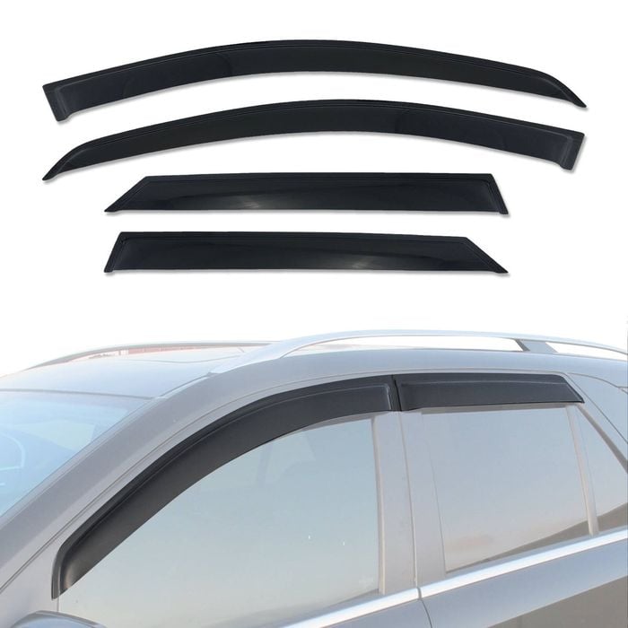 AUSGO Weather Shields for Mercedes Benz ML-Class ML W164 2005-2011 Weathershields Window Visors Wind Deflectors