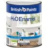 British Paints Mid Gloss H2O Enamel Paint - 1L