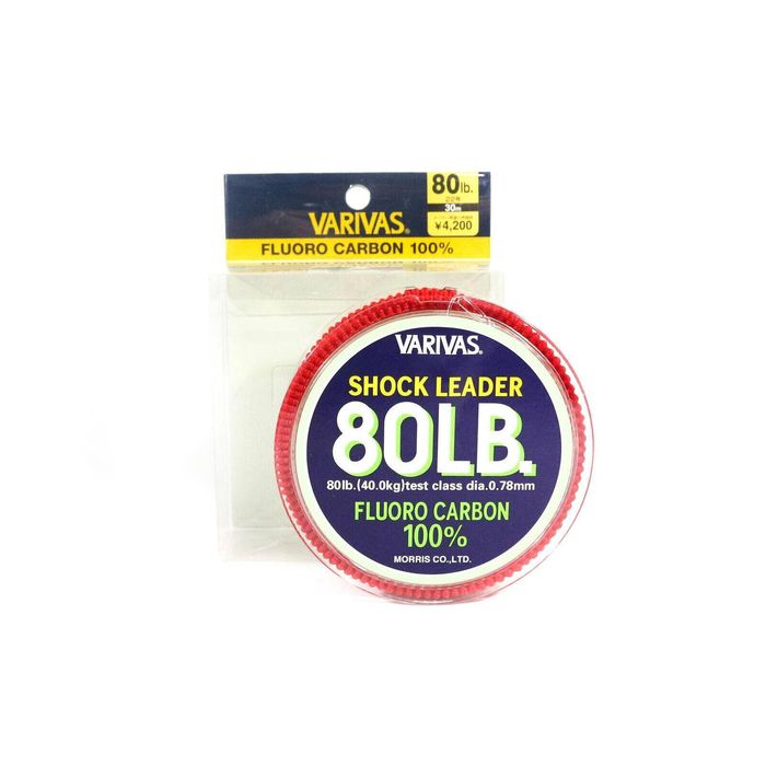 Varivas Fluorocarbon Shock Leader Line 30m 80lb