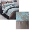 Bloomington Regal Blue Polyester Cotton Jacquard Quilt Cover Set Double