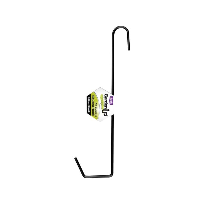 Jack 300mm Black Square Hanging Basket Hook