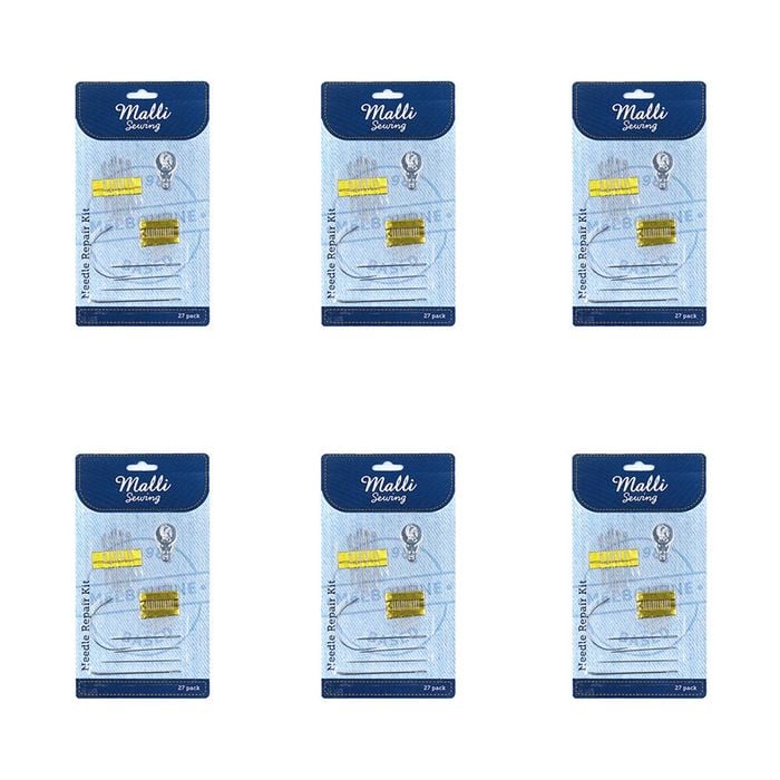 6x 27pc Malli Sewing Diy Tailoring/sewing Repair Needle Repair Kit Assorted