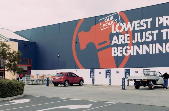 Exterior of a Bunnings warehouse.