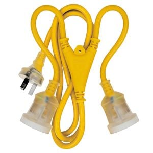 Arlec 1.8m Dual Split Heavy Duty Extension Lead