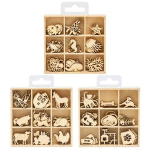 All Set Animals Wood Craft Shapes