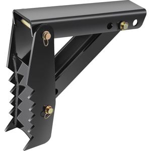 VEVOR 45.7cm Backhoe Thumb 12mm Teeth Thickness Black Steel with Bolt-On Design
