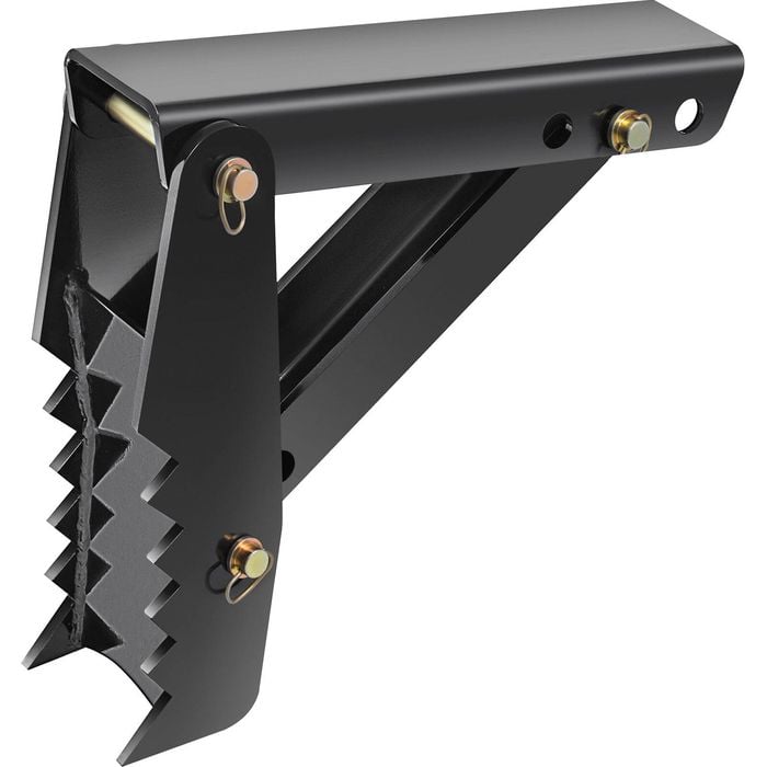 VEVOR 45.7cm Backhoe Thumb 12mm Teeth Thickness Black Steel with Bolt-On Design