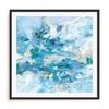 Artey | Exuding Summer Blue - Framed Print - Black - 90 x 90cm