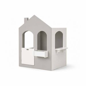 Hide & Seek Kids Remi Indoor Cubby House - Grey & White