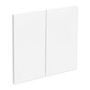 Kaboodle 600mm Vanilla Essence Modern Medium Rangehood Doors - 2 Pack