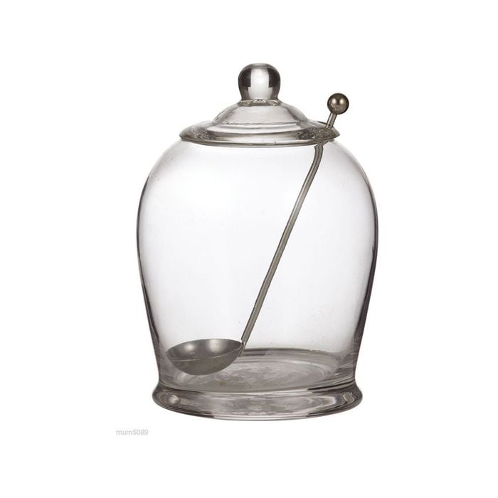 Davis And Waddell Napoli Olive Jar With Stainless Steel Spoon