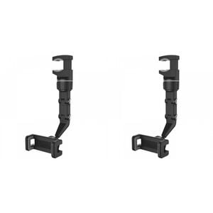 2PK Laser Car/Truck Phone Holder Rear Vision Mirror Mount - Black