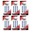 6x 3pc Formula Sports Alloy Coloured Shafts Short 35mm - Assorted