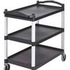 Cambro Utility Cart Kd Large Black 1015x540x950mm Commercial Kitchen Storage Trolley