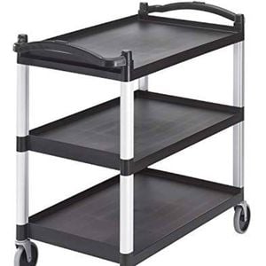 Cambro Utility Cart Kd Large Black 1015x540x950mm Commercial Kitchen Storage Trolley
