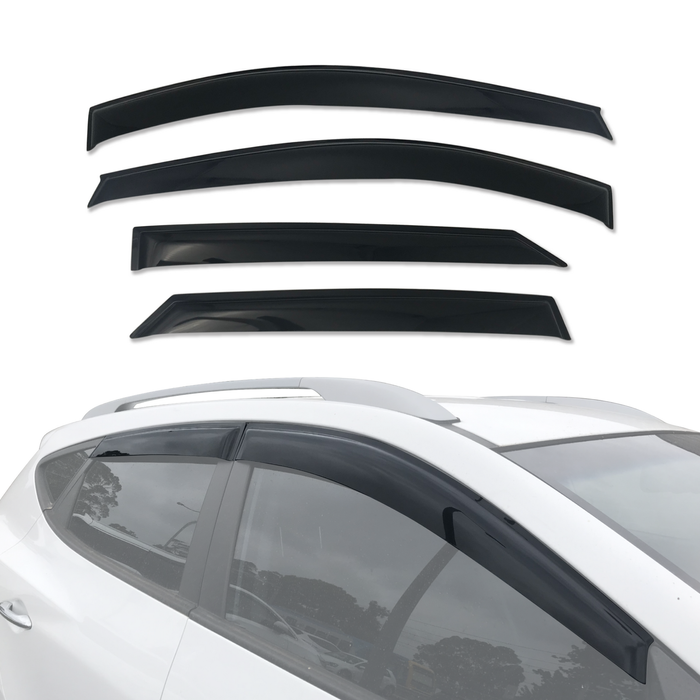 AUSGO Weather Shields for Hyundai IX35 2010-2015 Weathershields Window Visors Wind Deflectors