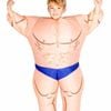 Inflatable Muscle Man Kids Bodybuilder Costume - One Size