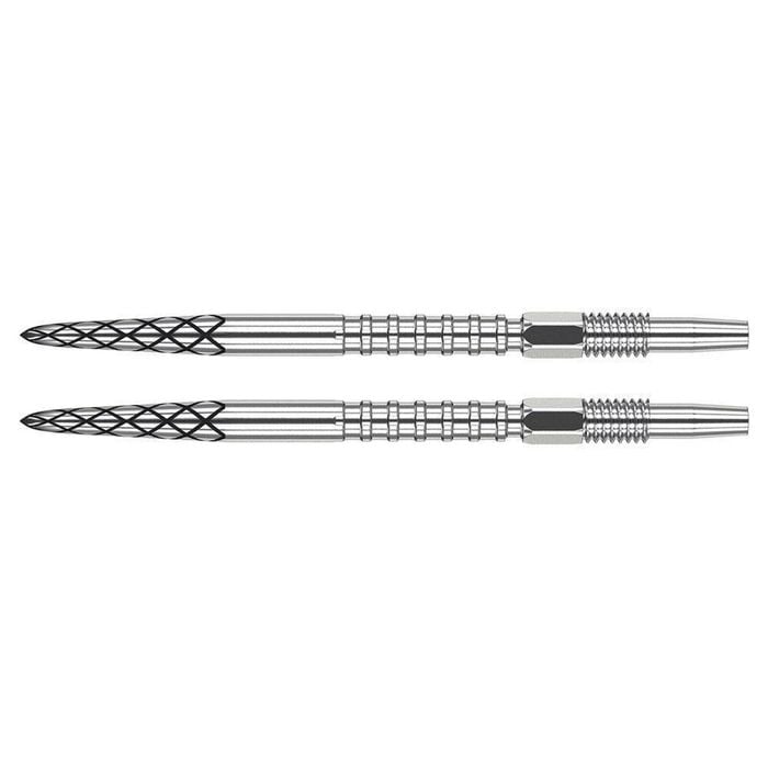 2PK Target Swiss DS Dart Point Replacement Spare Accessory Tip 35mm Silver