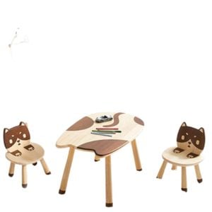 All 4 Kids My Little Kitten Solid Timber Table And Chair Set