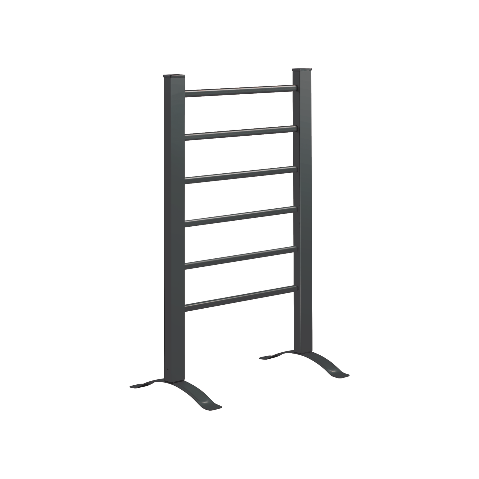 Barelli Black 6 Bar Square Freestanding Heated Towel Rail