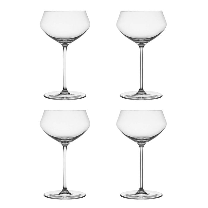 4pc Ecology 260ml Crystalline Glass Classic Cocktail Coupe - Clear