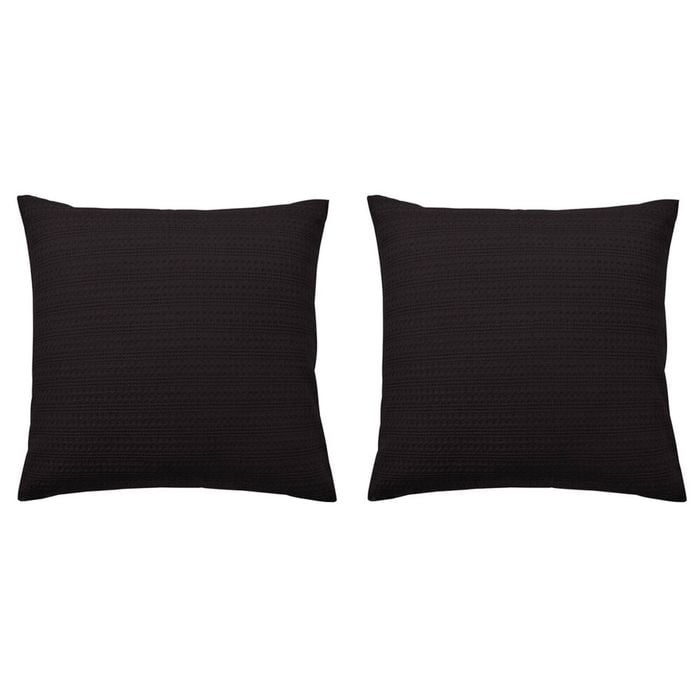 2PK Bianca Kahlani Chocolate Polyester European Pillowcase 65x65cm